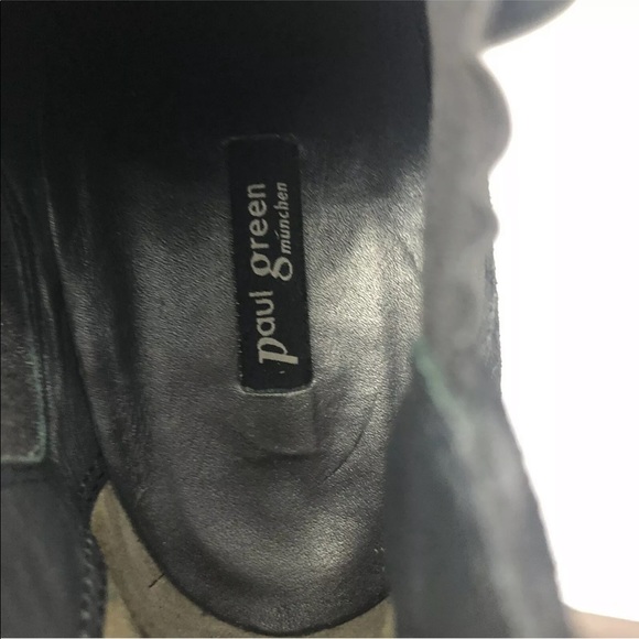 Paul Green Black Suede Ankle Bootie Boots 6.5 US - Picture 10 of 12